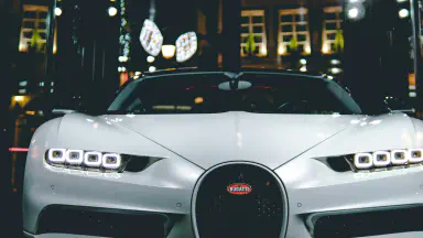White bugatti
